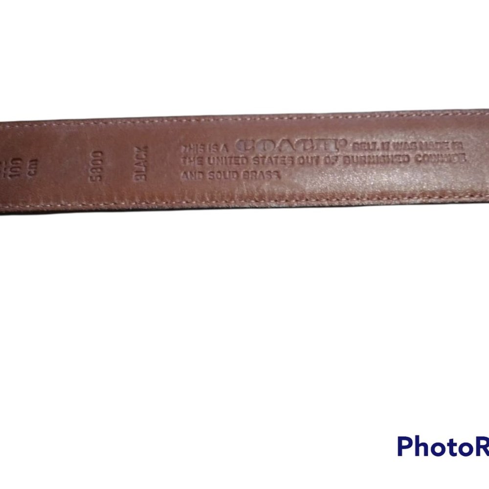 Coach Leather Belt